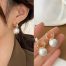 earrings white pearl